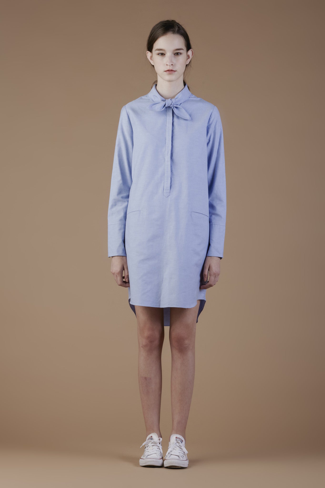 Tie-neck Oxford Dress  #60 - Emporium of the Modern Man
 - 2