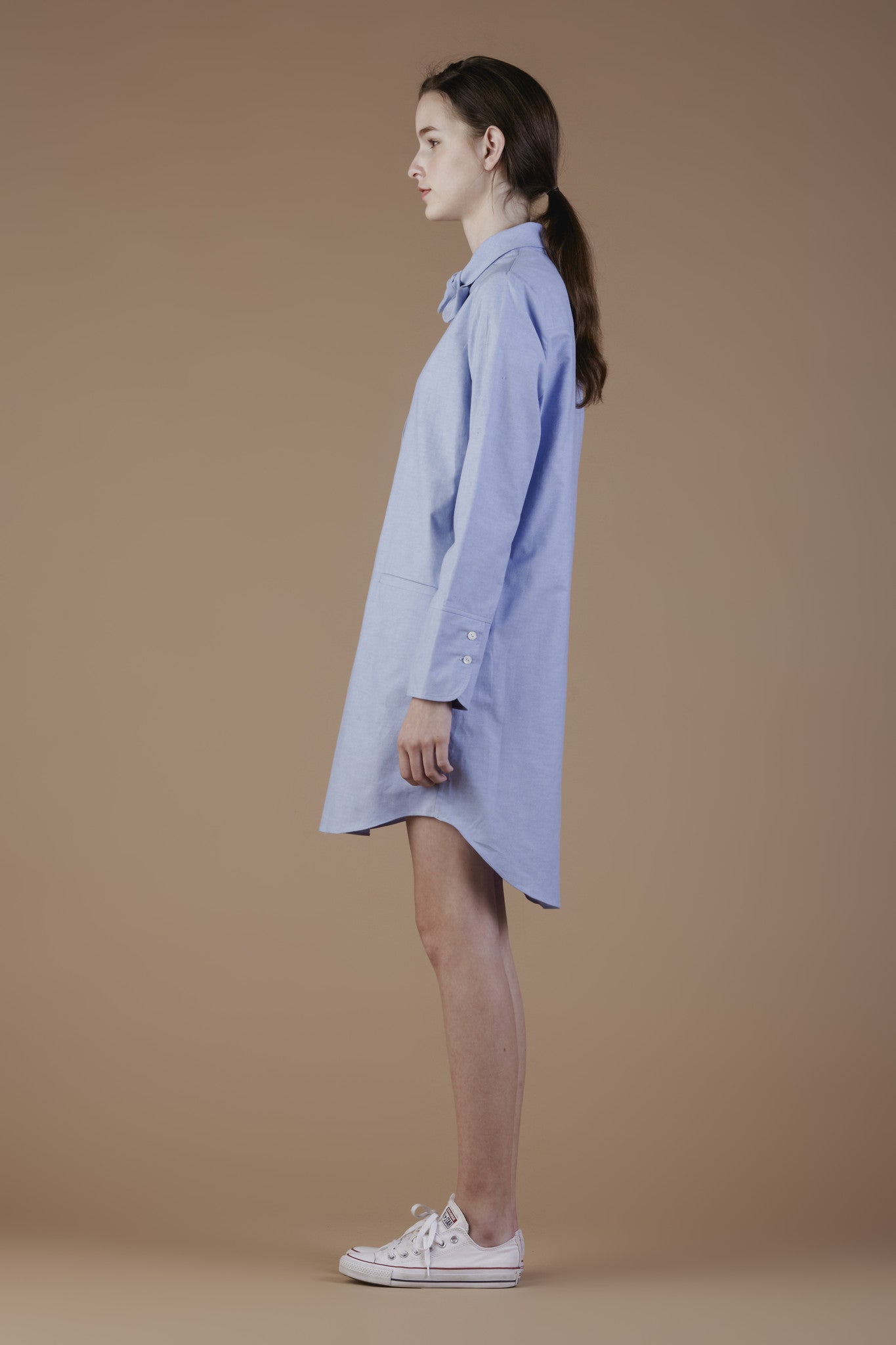 Tie-neck Oxford Dress  #60 - Emporium of the Modern Man
 - 3