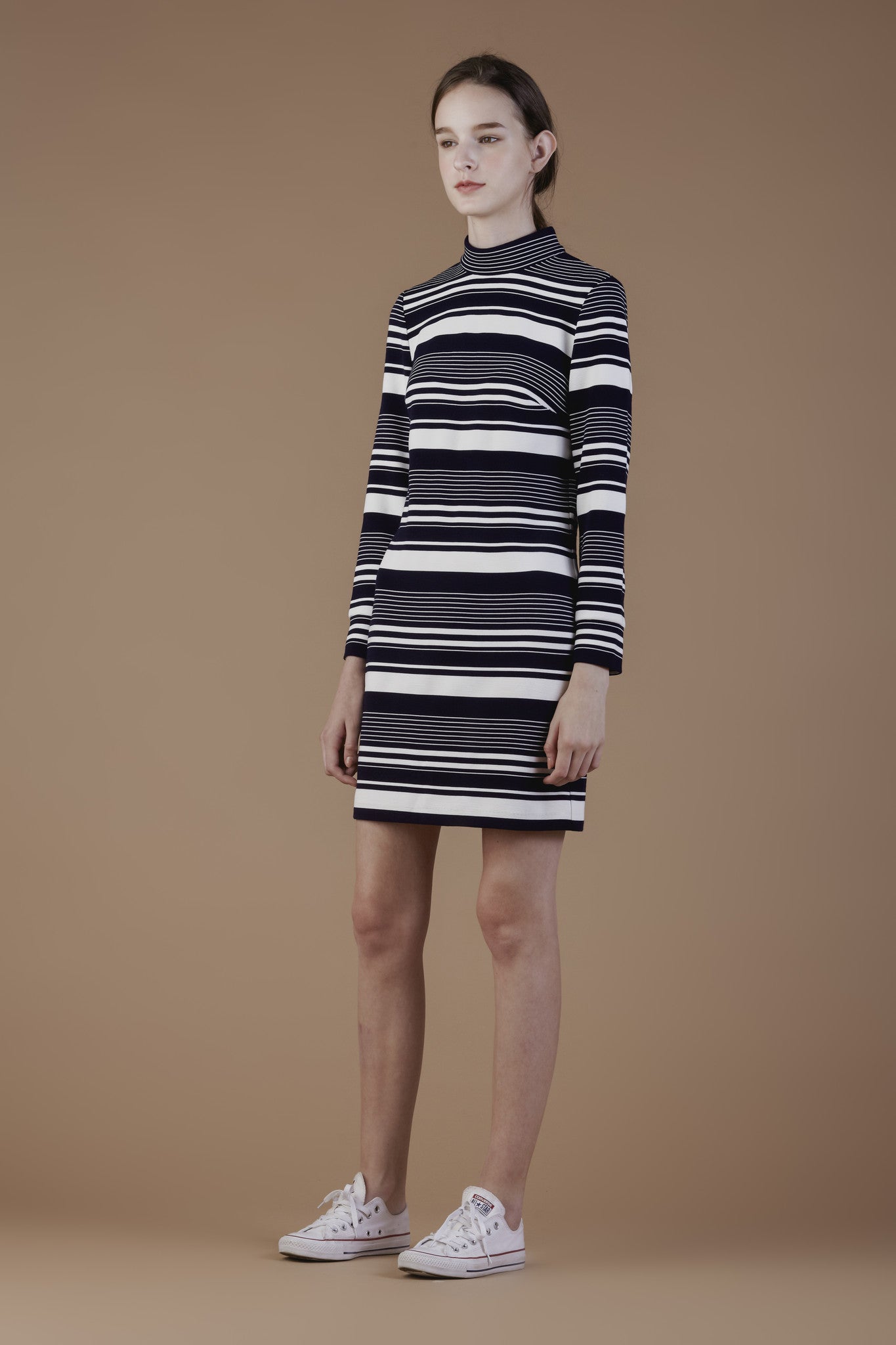 Jersey Mock Turtle Neck Dress #03A - Emporium of the Modern Man
- 2
