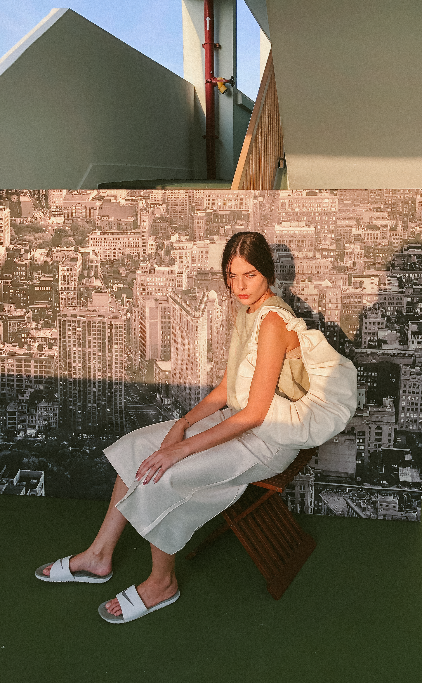 Linen Wide-Legged Pants by Ultramarine Studio