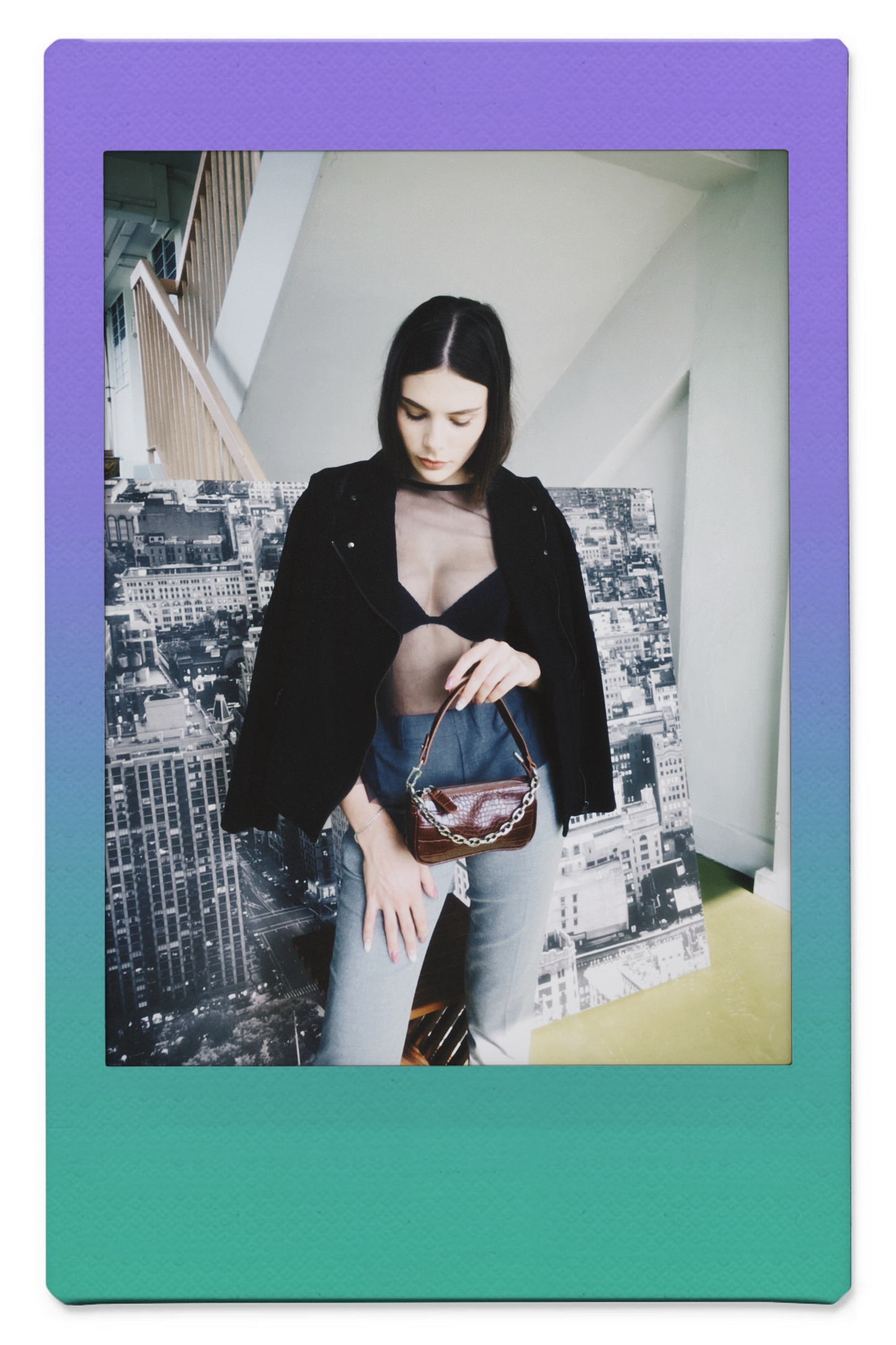 Classic Moto Jacket in Black by Ultramarine Studio