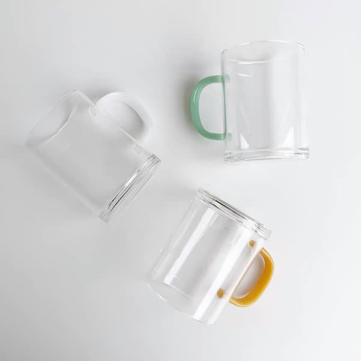Coffee Mug with Pastel Accent Handle by PROSE Tabletop