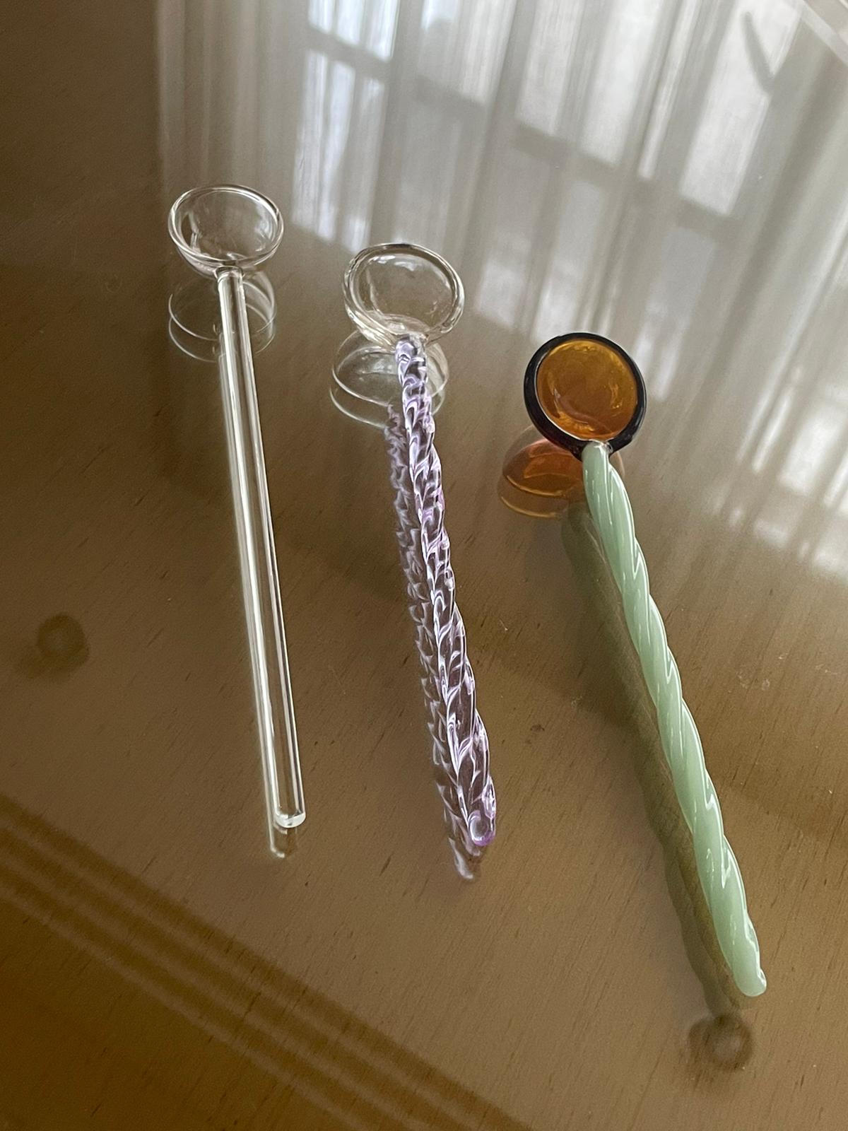 Handmade Candy Glass Spoons by PROSE Tabletop