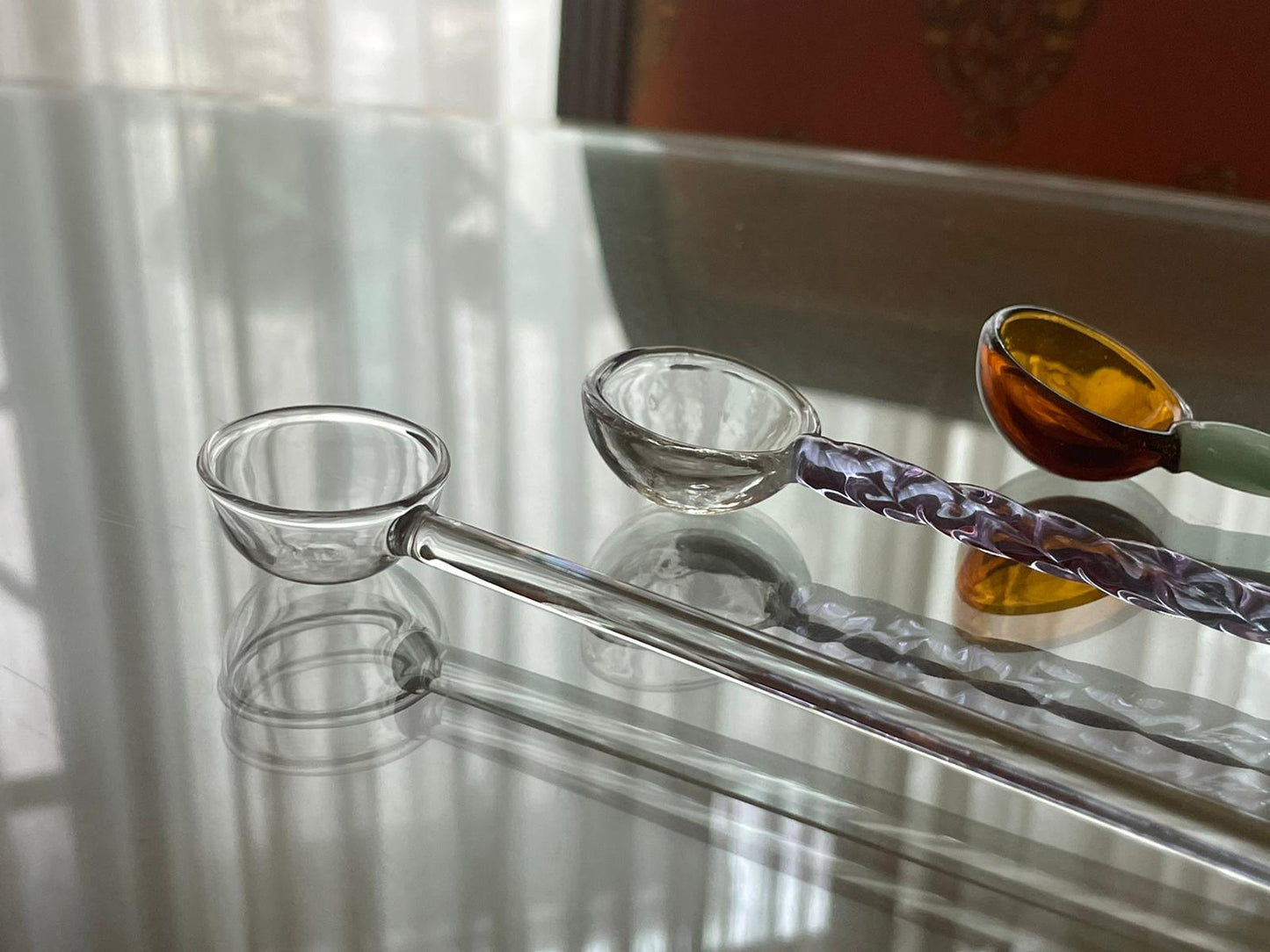 Handmade Candy Glass Spoons by PROSE Tabletop