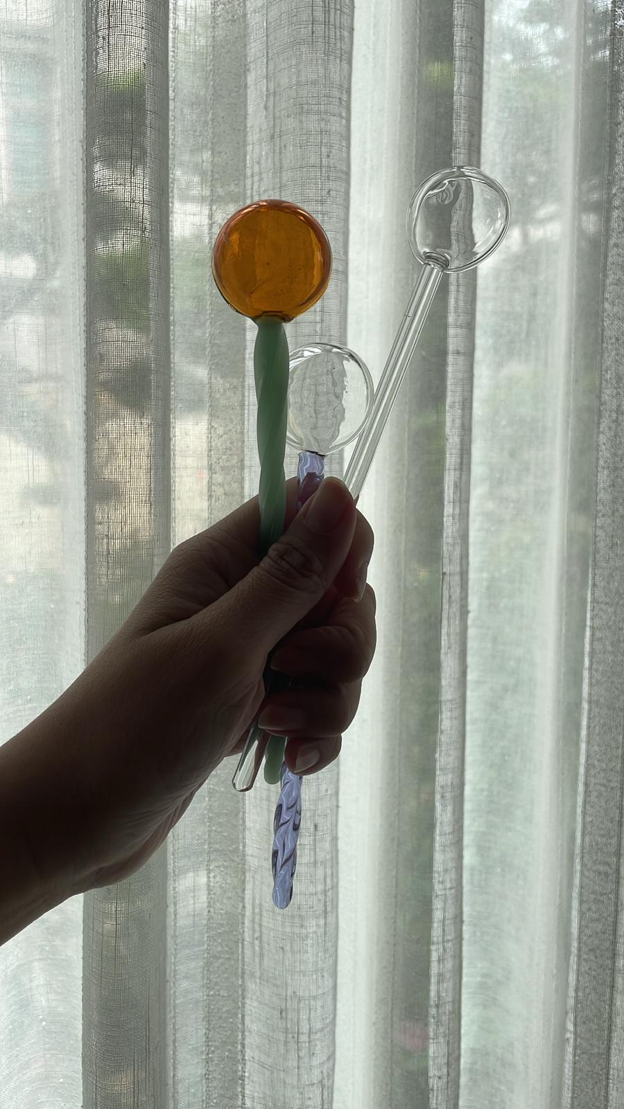 Handmade Candy Glass Spoons by PROSE Tabletop