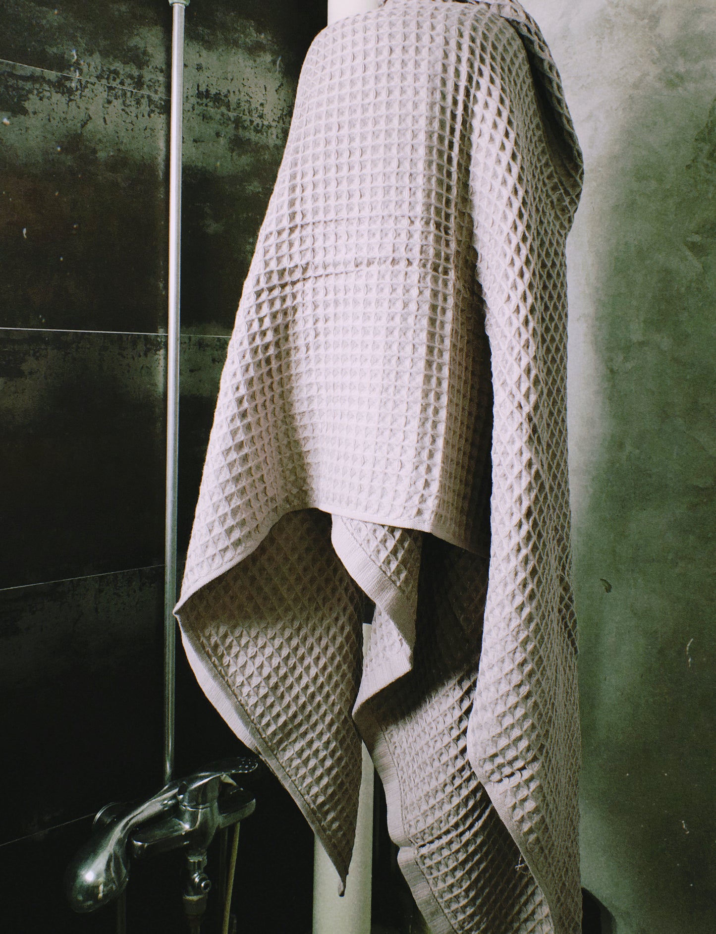 Waffle Throw in Graphite by PROSE Décor