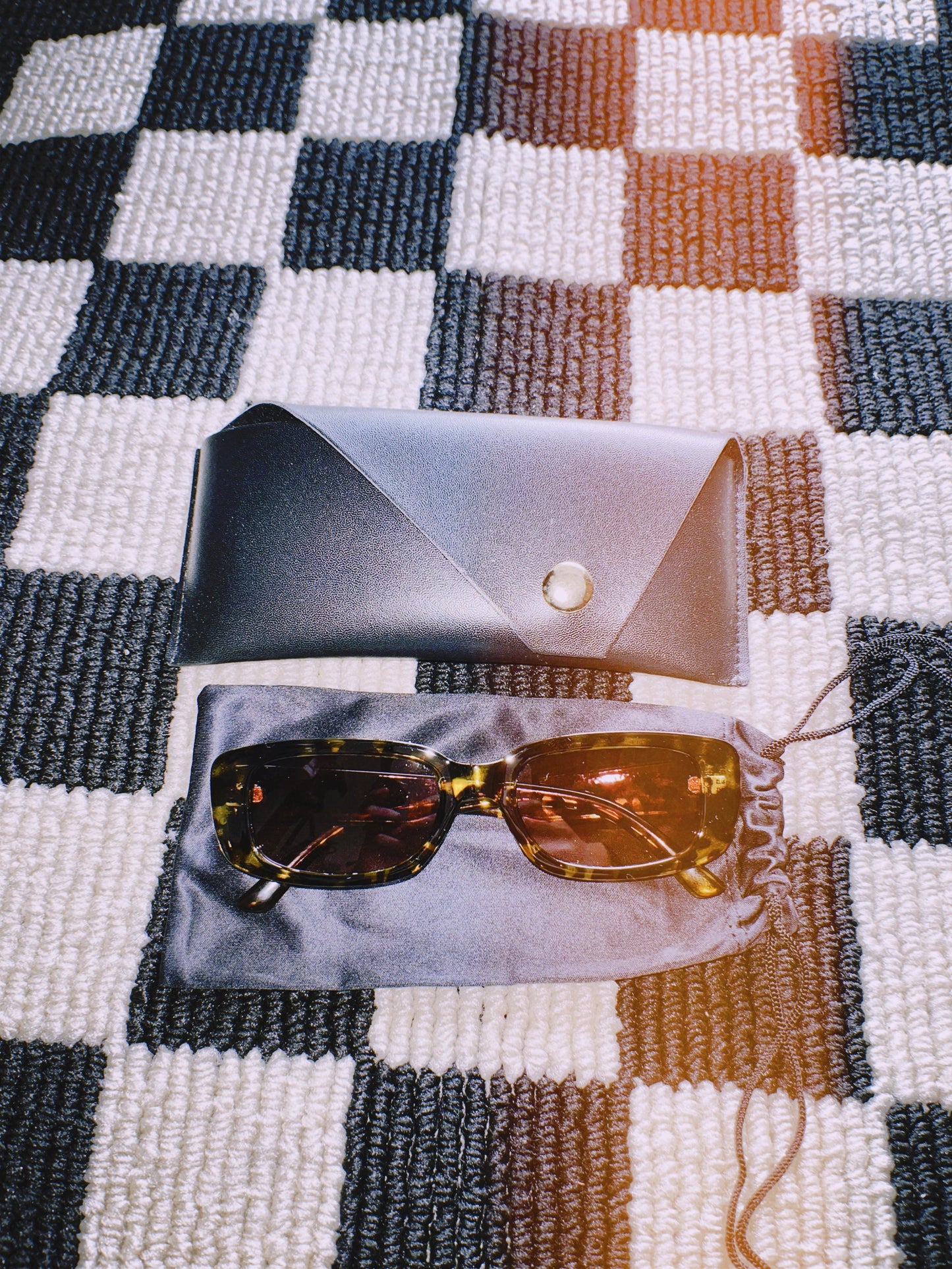 90s Rosé Acetate Sunglasses by Veronique