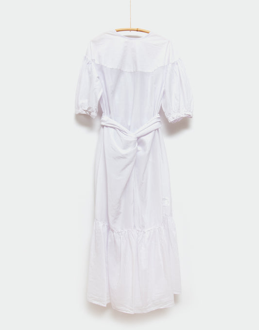 Cotton Silk Round Sleeved Dress by Cosmic Wonder