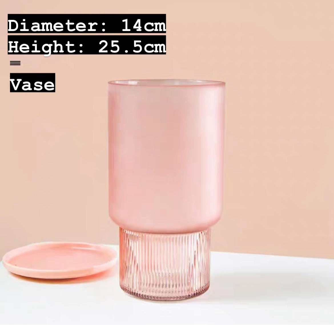 Akira Rosé Ripple Vase by PROSE Botanical