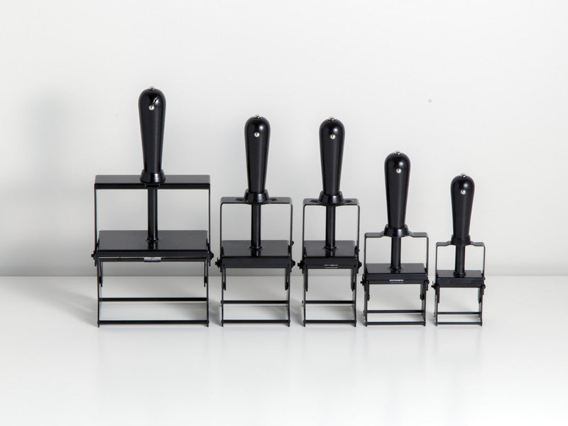 Self-Inking Rubber Stamp Black Matte + Black