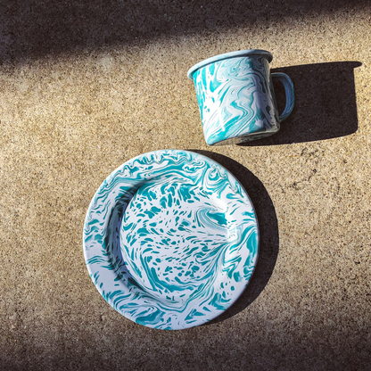 Mint Marbled Enamel Series PREORDER by PROSE Tabletop