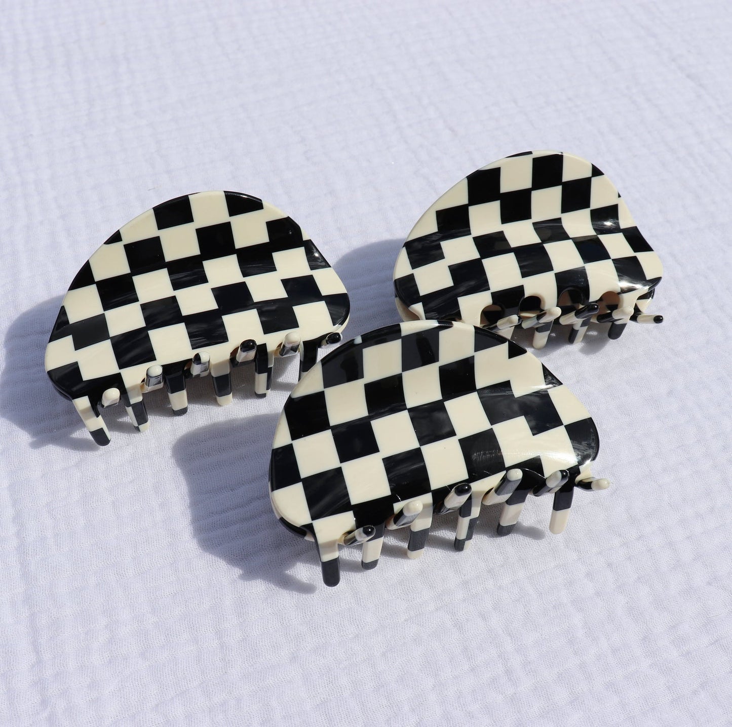 Chessboard Hair Claws  by Veronique