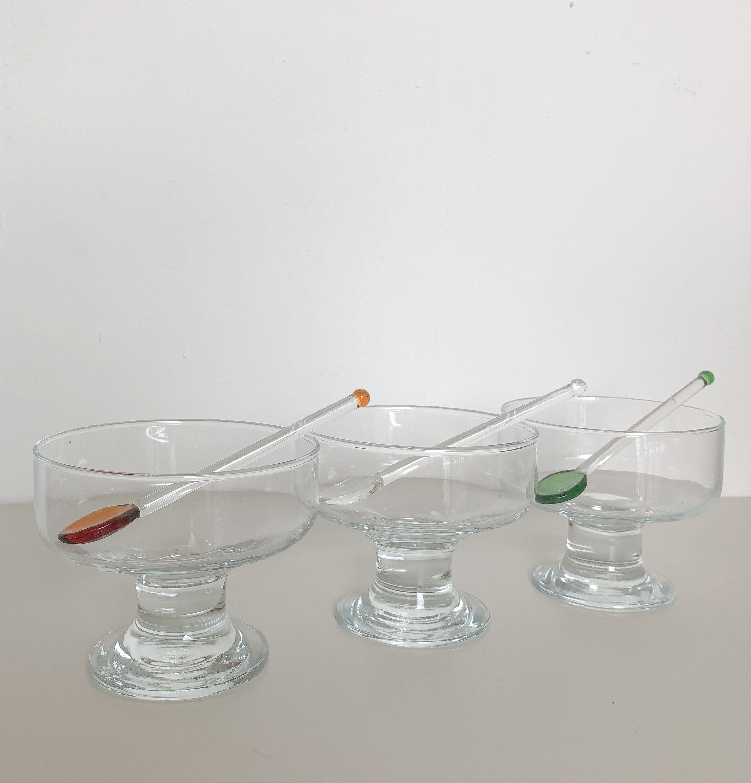 Glass Ice Cream Bowls by PROSE Tabletop