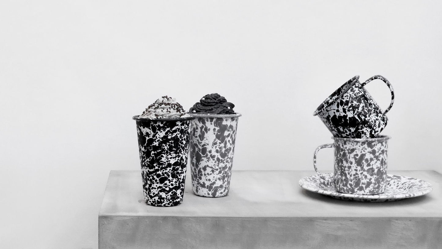 Black Speckled Enamel Series PREORDER by PROSE Tabletop