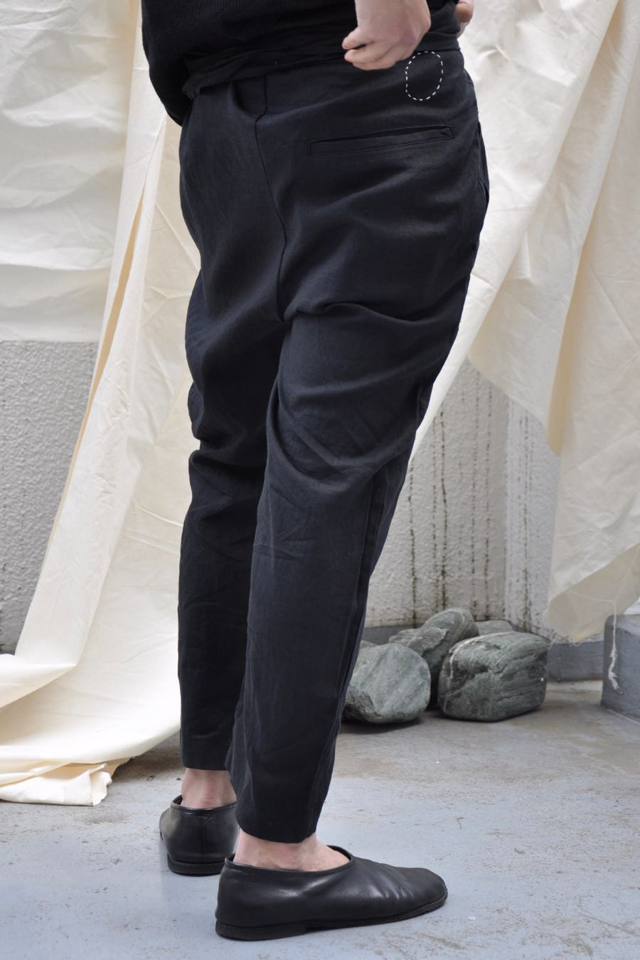 Organic Cotton Wrap Pants (Black) by Cosmic Wonder