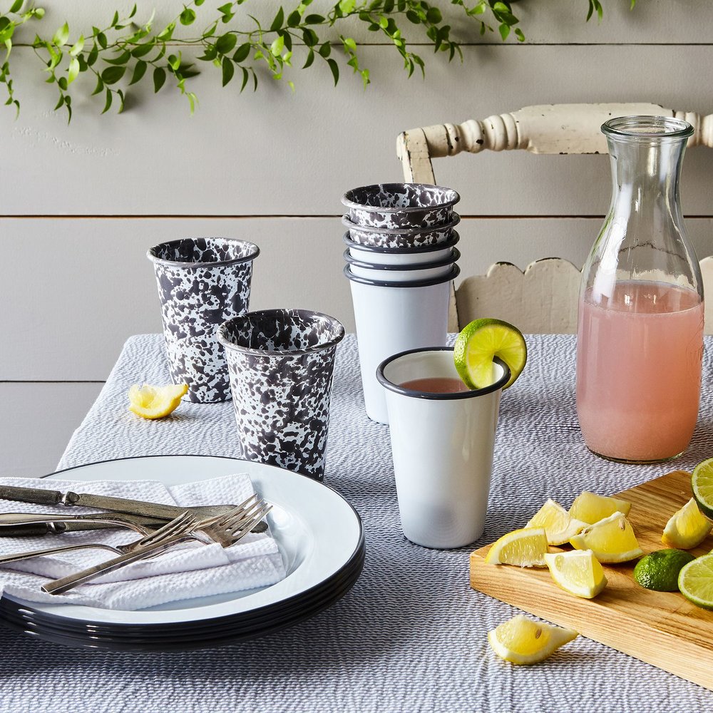 Black Speckled Enamel Series PREORDER by PROSE Tabletop