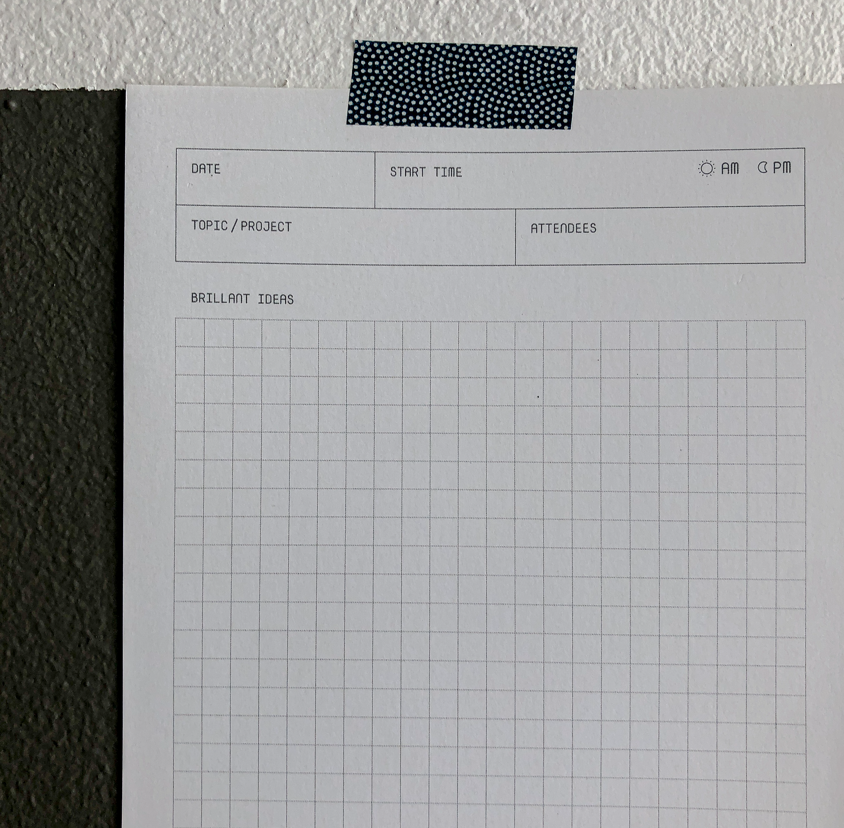 Meeting Agenda Notepad by OFFCUT