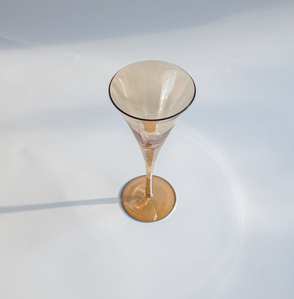 Flared Champagne Flute in Amber by PROSE Tabletop