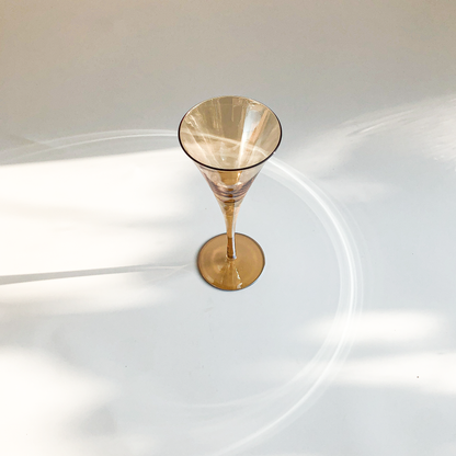 Flared Champagne Flute in Amber by PROSE Tabletop