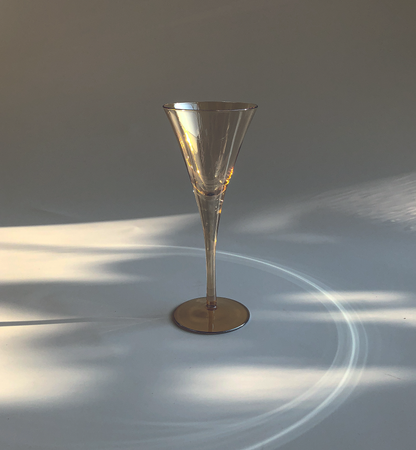 Flared Champagne Flute in Amber by PROSE Tabletop