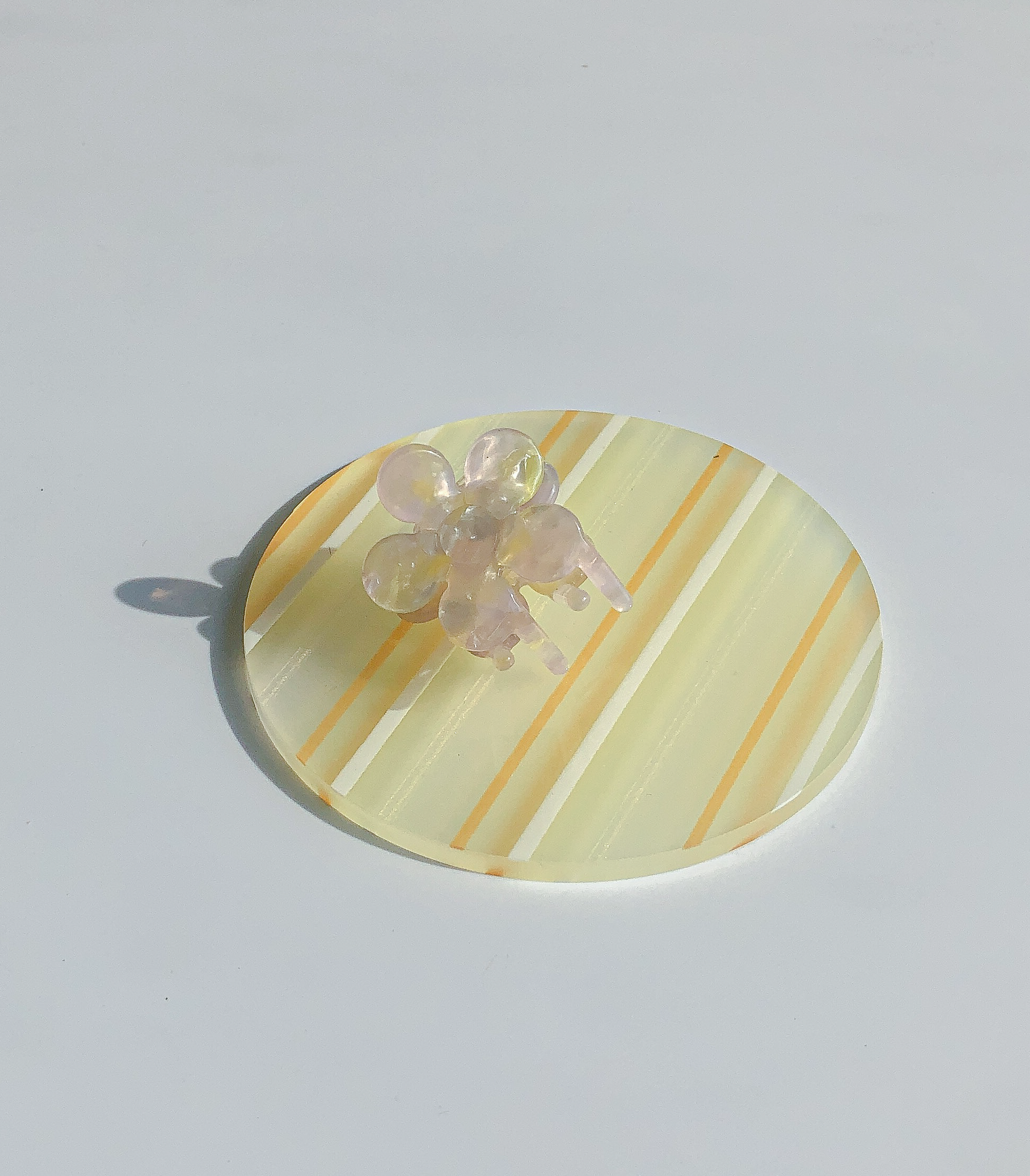 80s Acrylic Coasters in Lemon (8CM)  by PROSE Tabletop