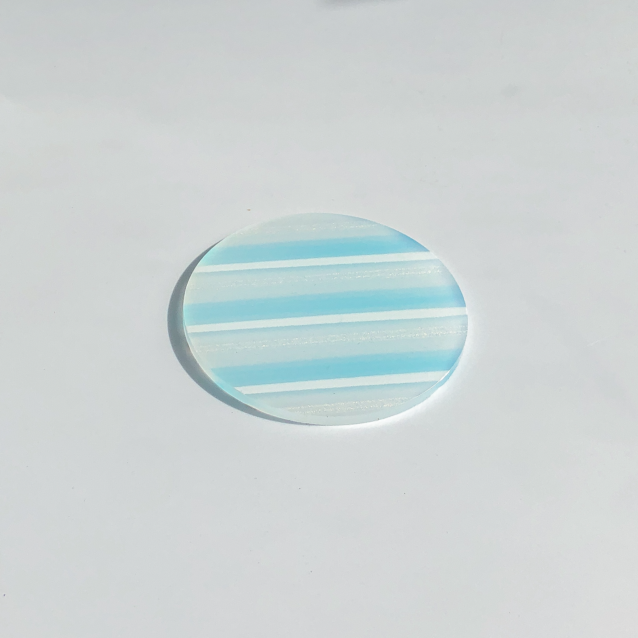 80s Acrylic Coasters in Cyan  (8CM)  by PROSE Tabletop