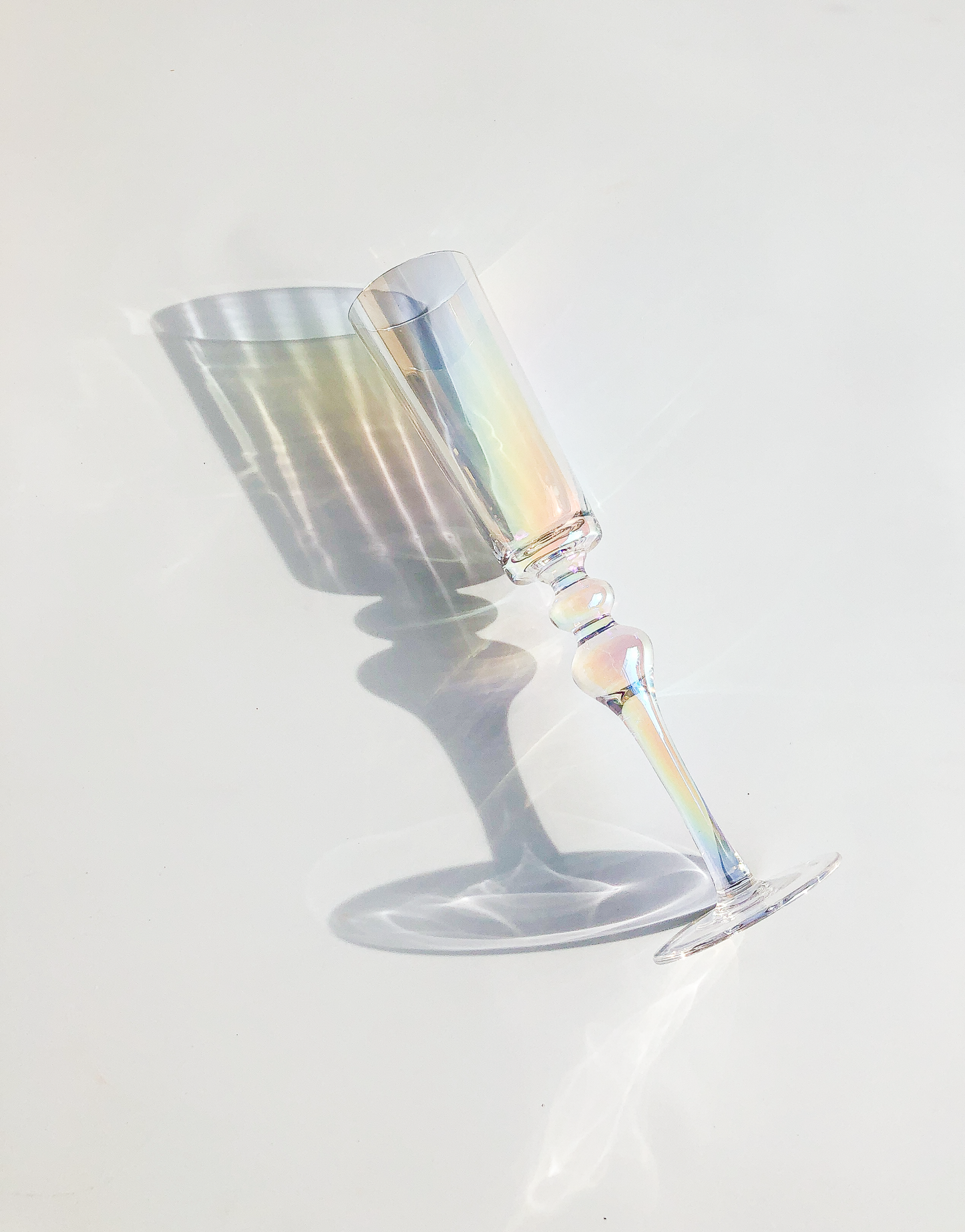 Iridescent Champagne Flutes by PROSE Tabletop