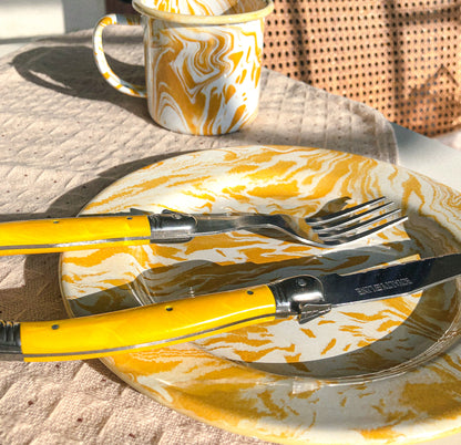 Sunshine Marbled Enamel Series PREORDER by PROSE Tabletop