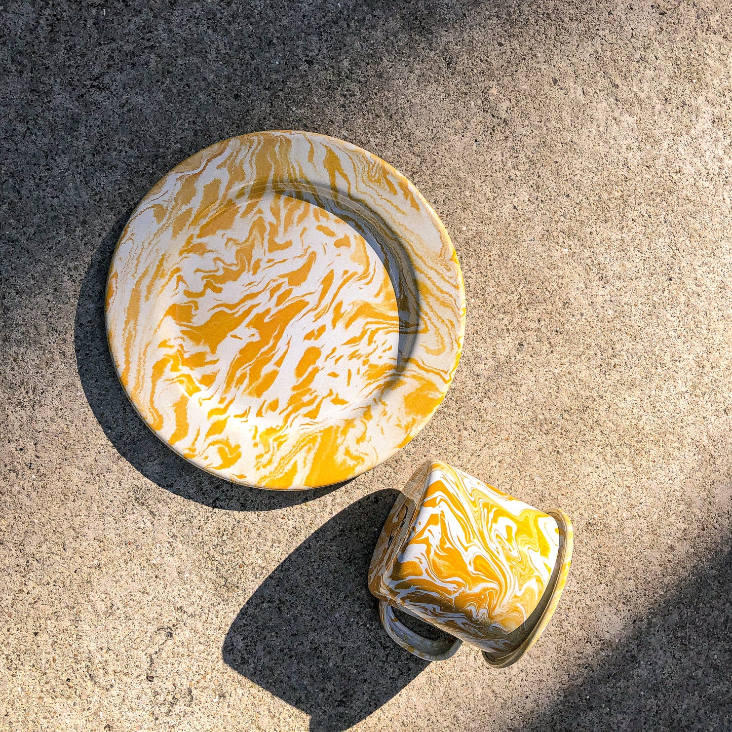 Sunshine Marbled Enamel Series PREORDER by PROSE Tabletop