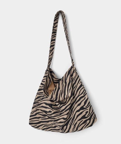 Slouchy Shopper Bag in Zebra by Veronique