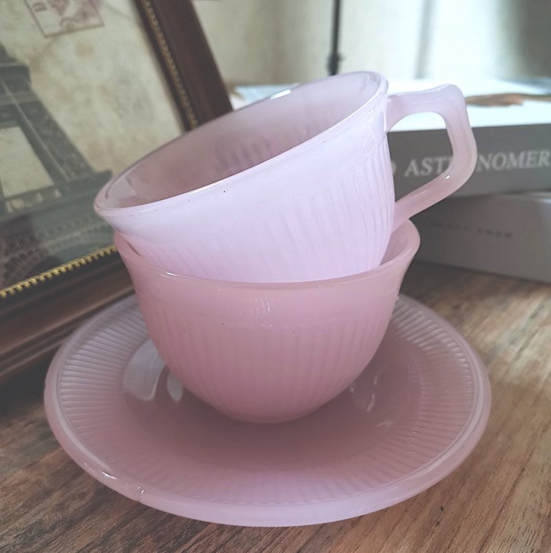 Pink Jadeite Tea Set by PROSE Tabletop