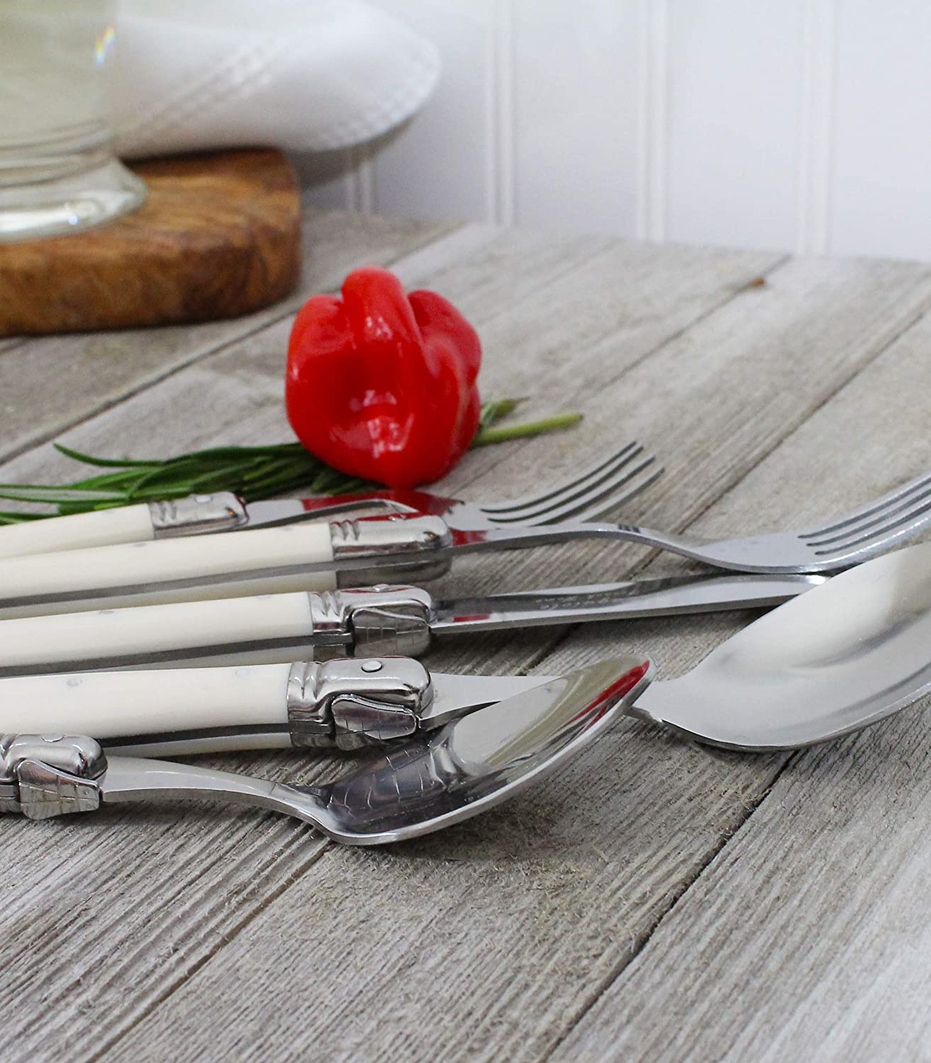 Ornate Cutlery Set in Ivory by PROSE Tabletop