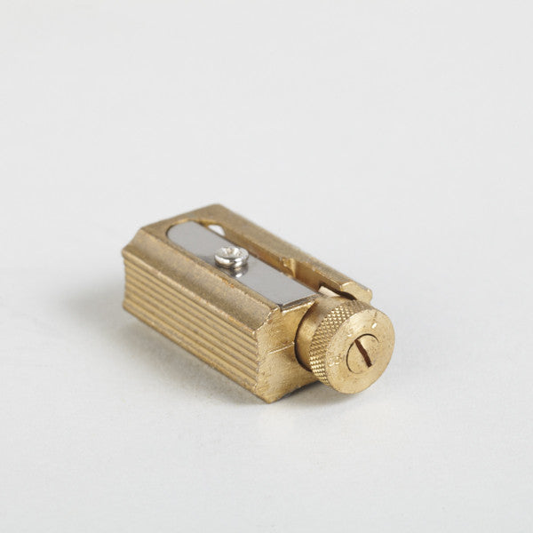 Adjustable Brass Sharpener with Leather case