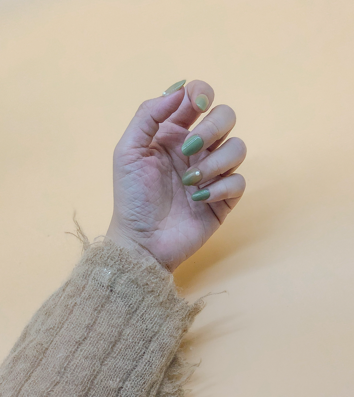 Jadeite Press On Nails (Custom) by Veronique