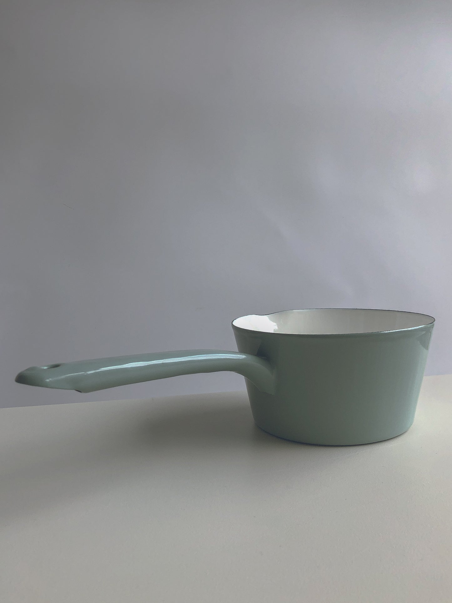 Mint Enamel Milk Pan by Garden Trading