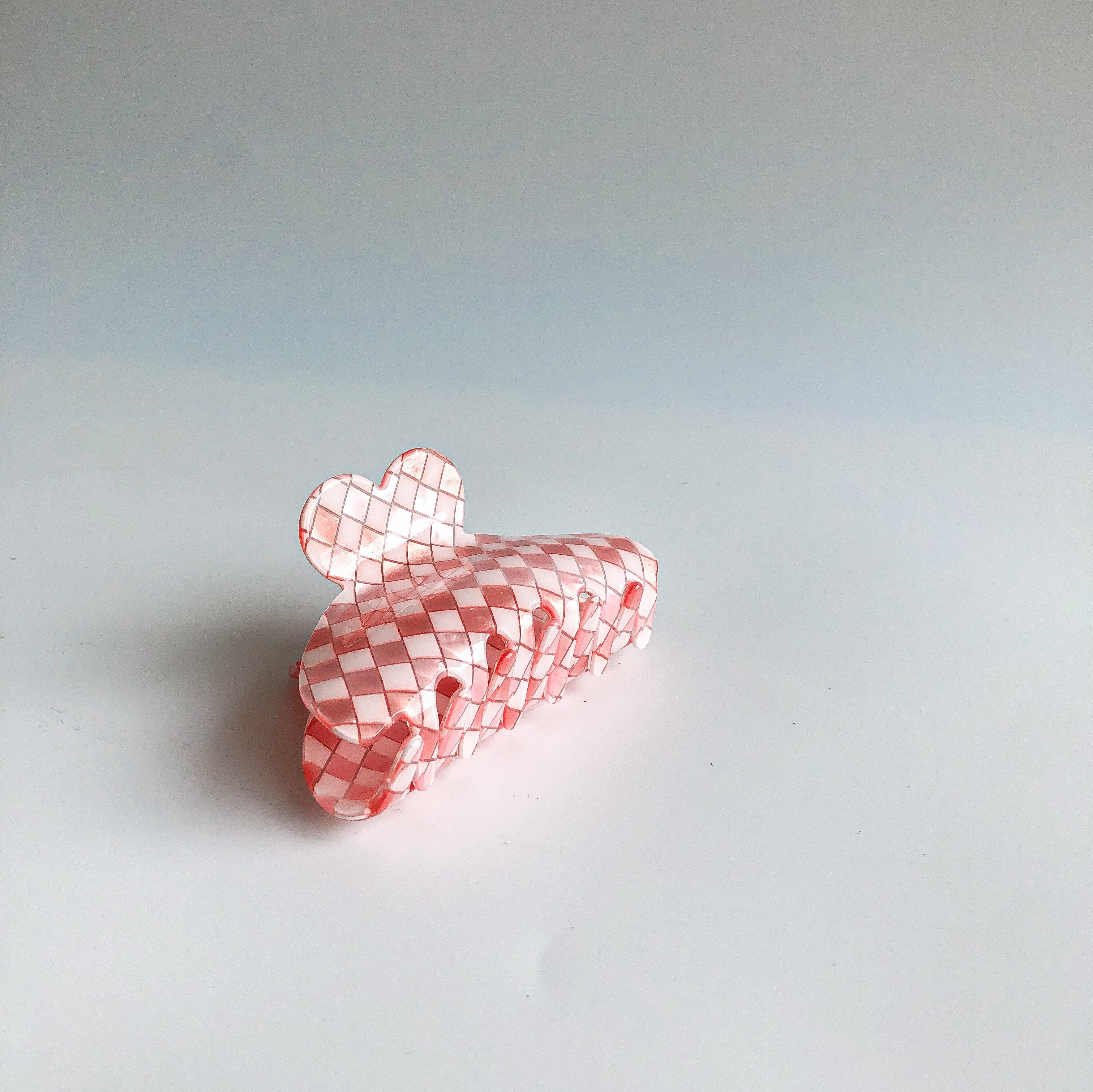 Strawberry Checkered Hair Claw by Veronique