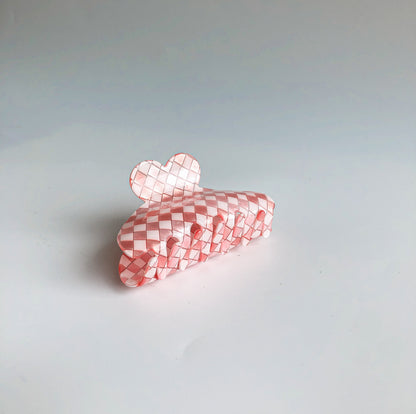 Strawberry Checkered Hair Claw by Veronique