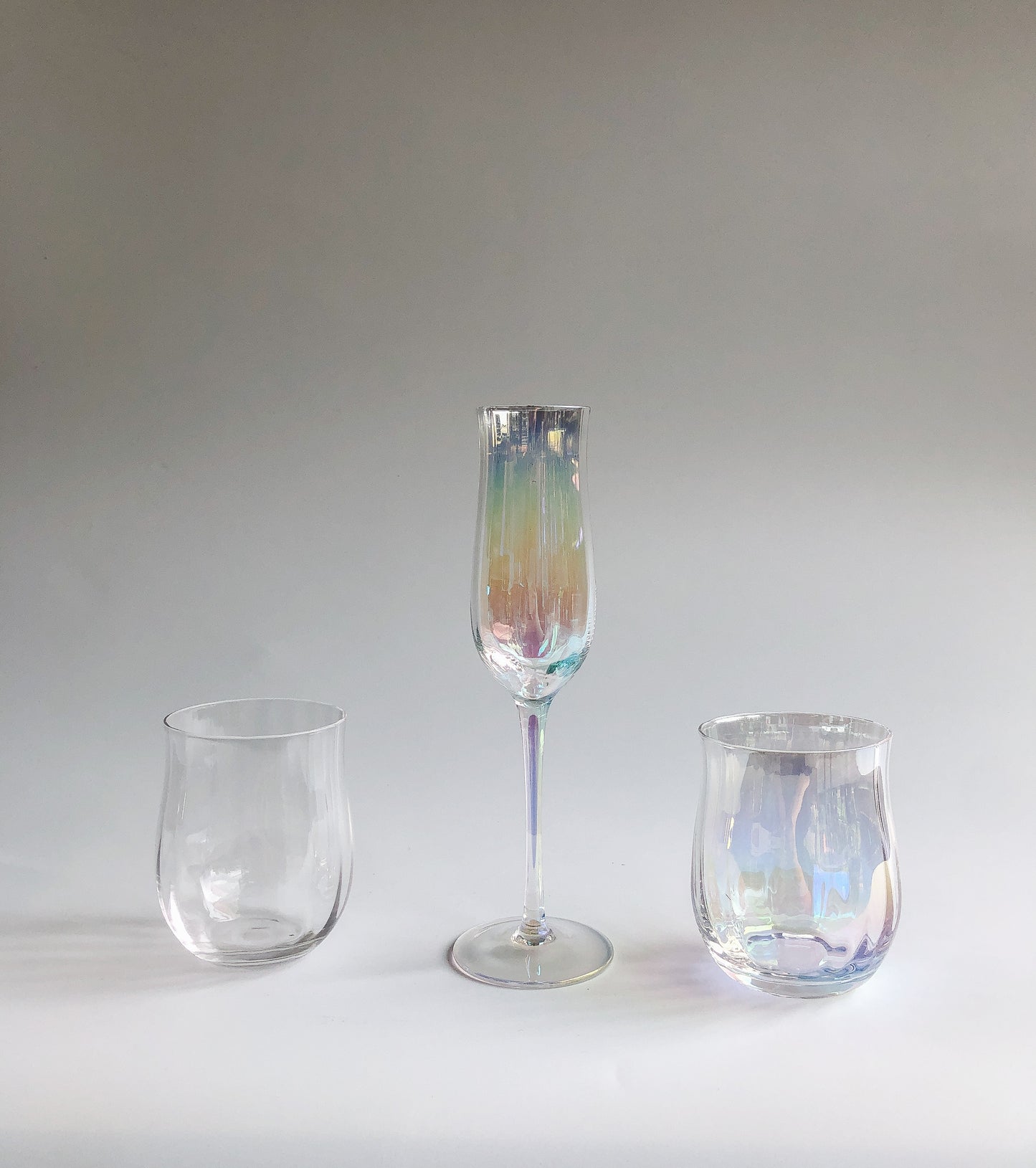 Iridescent Ripple Champagne Flute by PROSE Tabletop