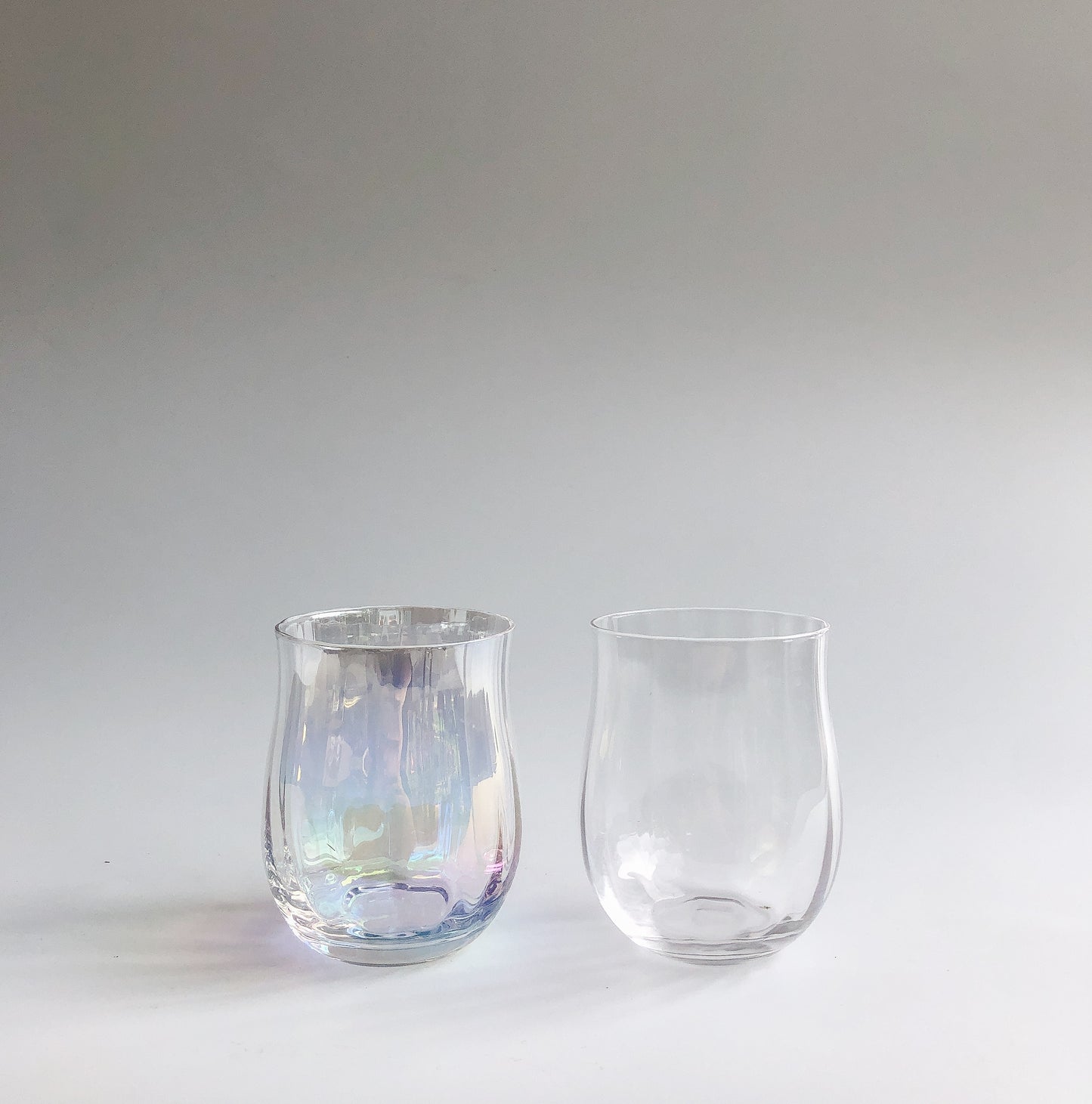 Iridescent Ripple Water Glass by PROSE Tabletop