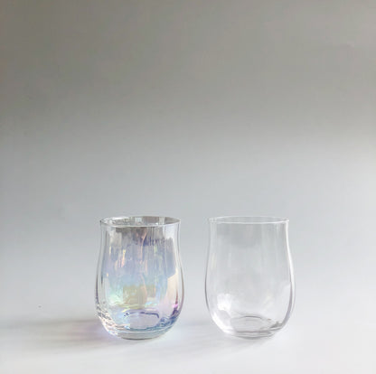 Iridescent Ripple Water Glass by PROSE Tabletop