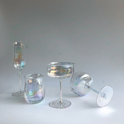 Iridescent Ripple Champagne Flute by PROSE Tabletop