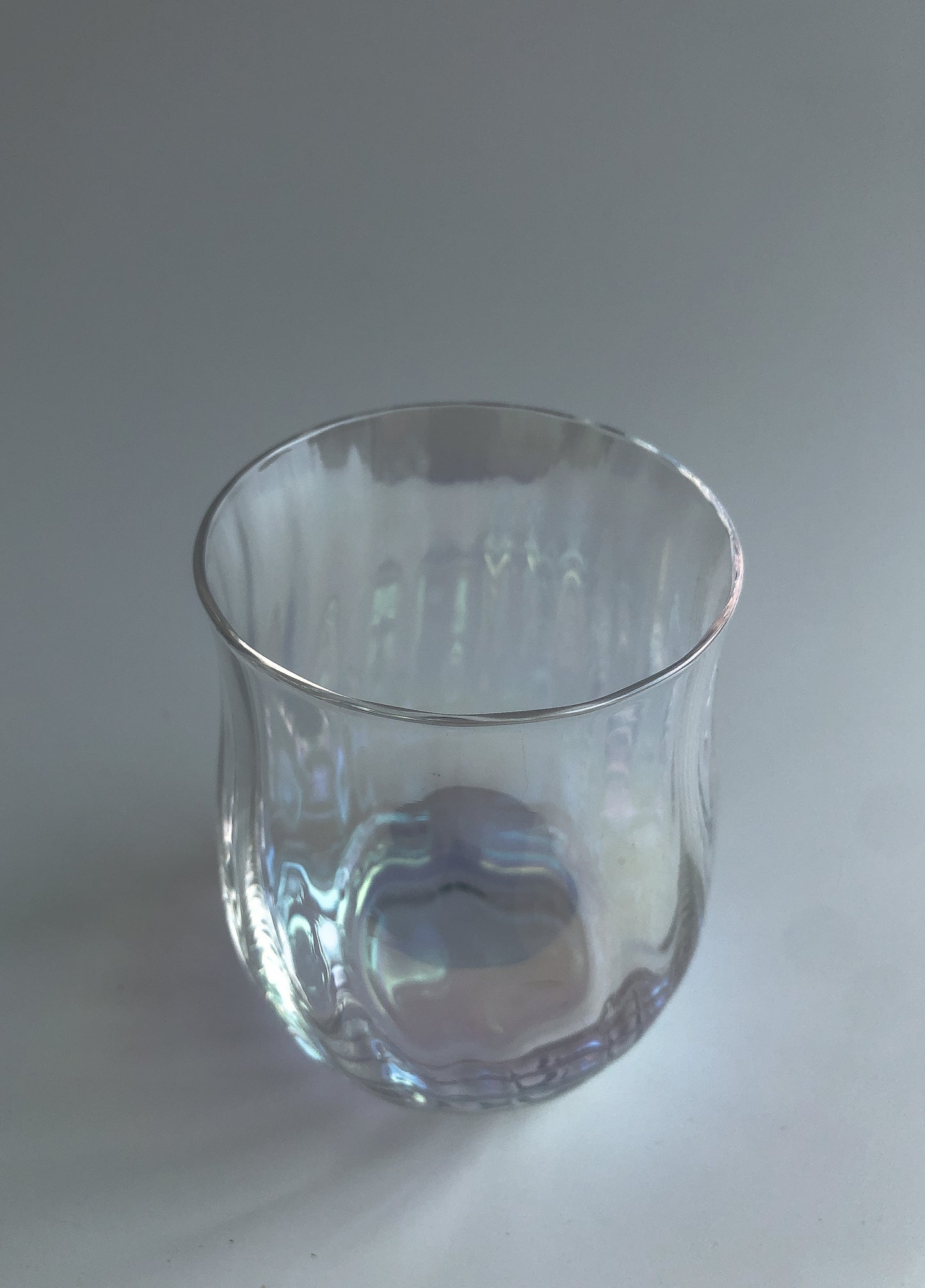 Iridescent Ripple Water Glass by PROSE Tabletop