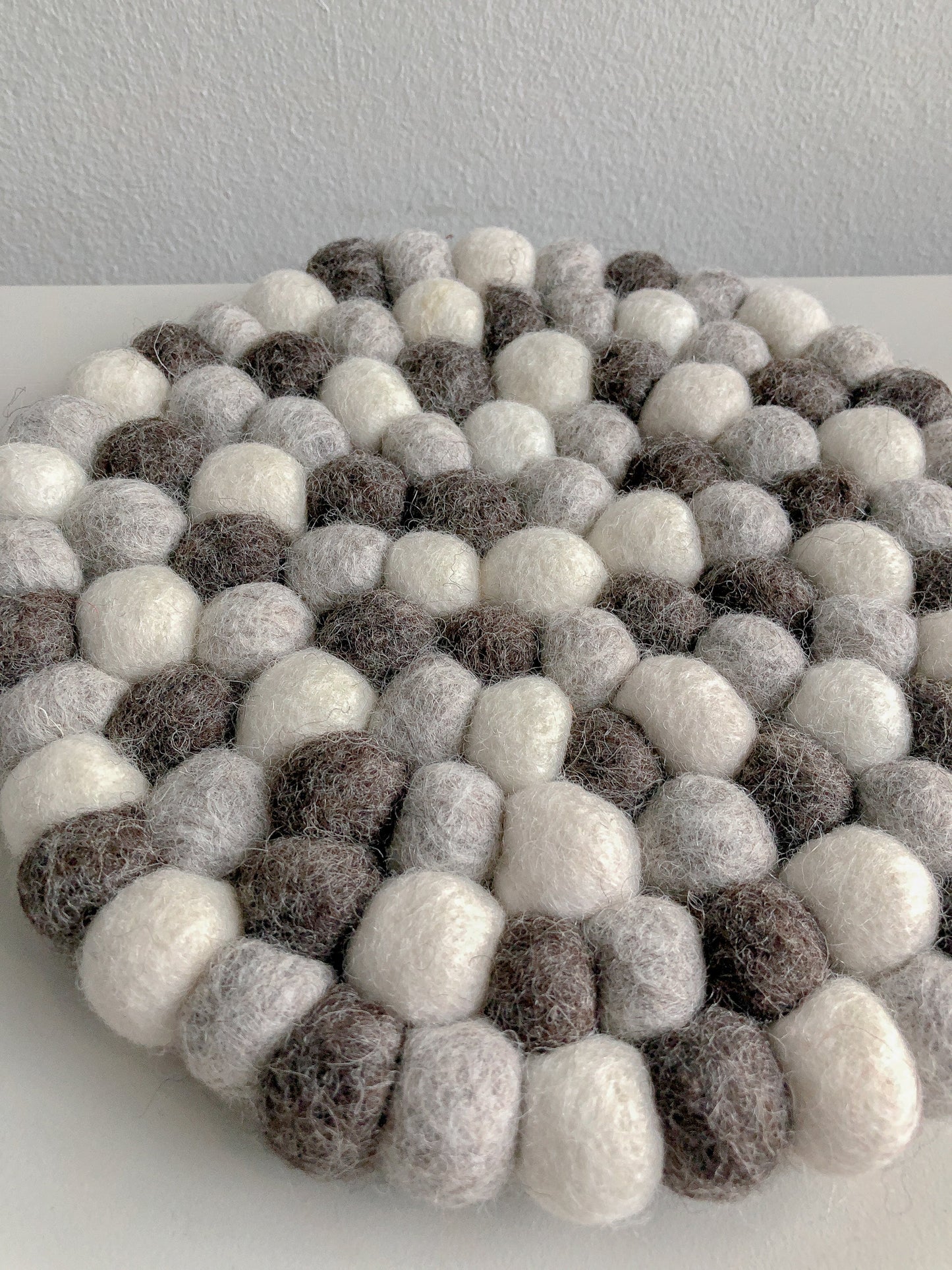 Monochrome Woolen Trivet by PROSE Tabletop