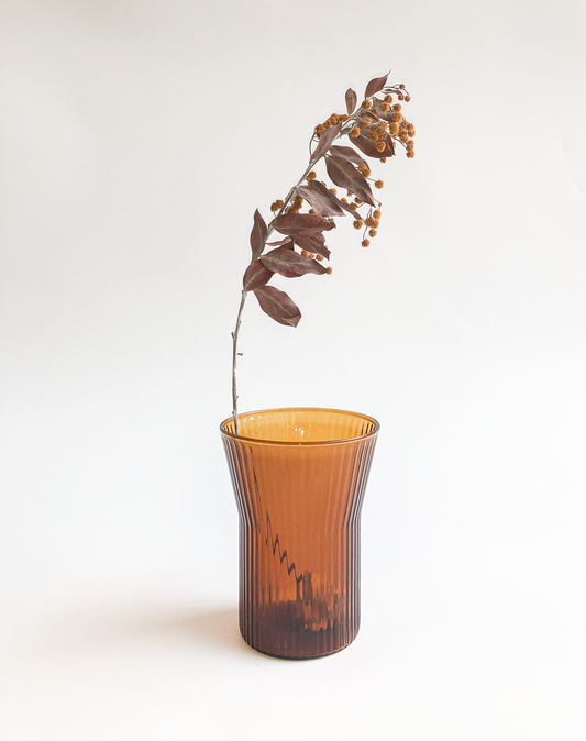 Amber Ripple Vase by PROSE Botanical