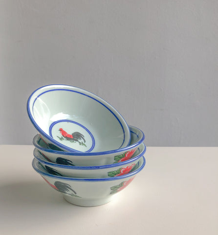 Heritage Rooster Rice Bowls by PROSE Tabletop
