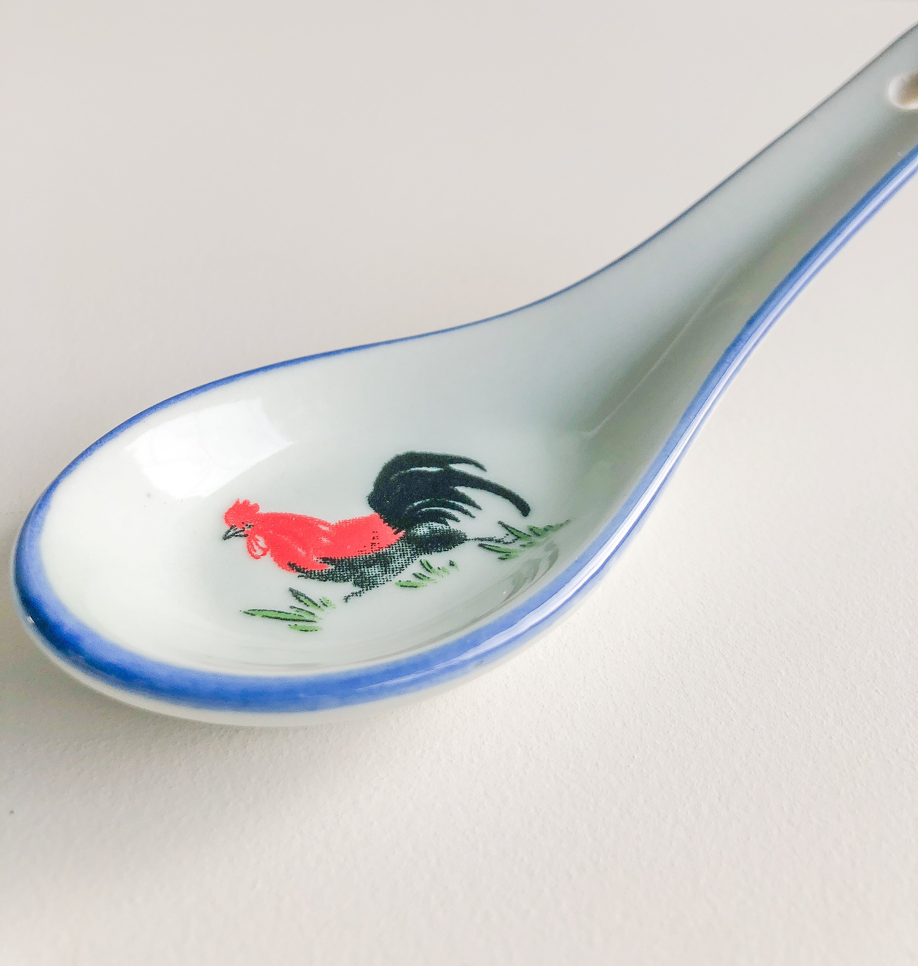 Heritage Rooster Porcelain Spoons by PROSE Tabletop