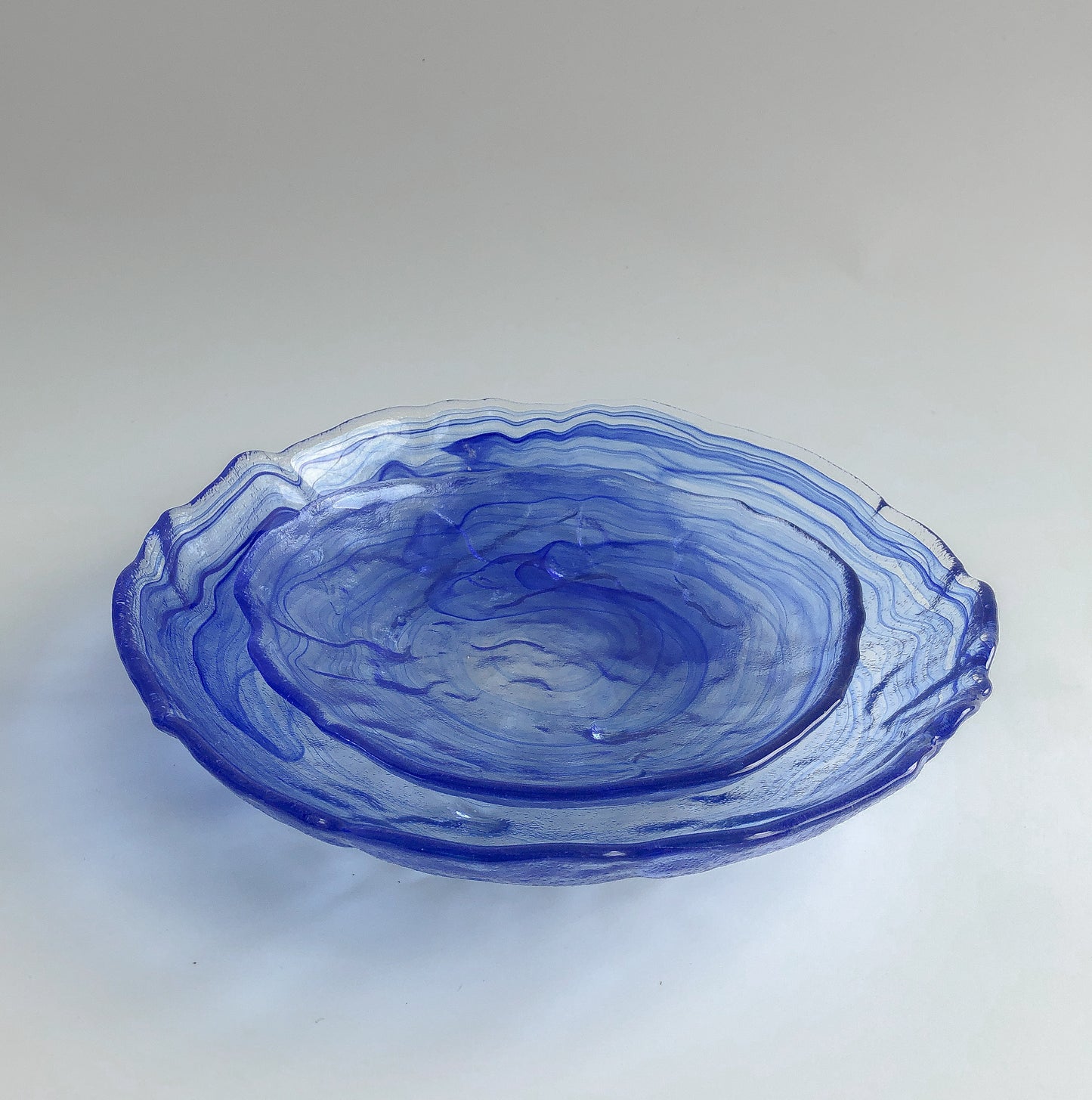 Cobalt Swirl Serving Plates by PROSE Tabletop