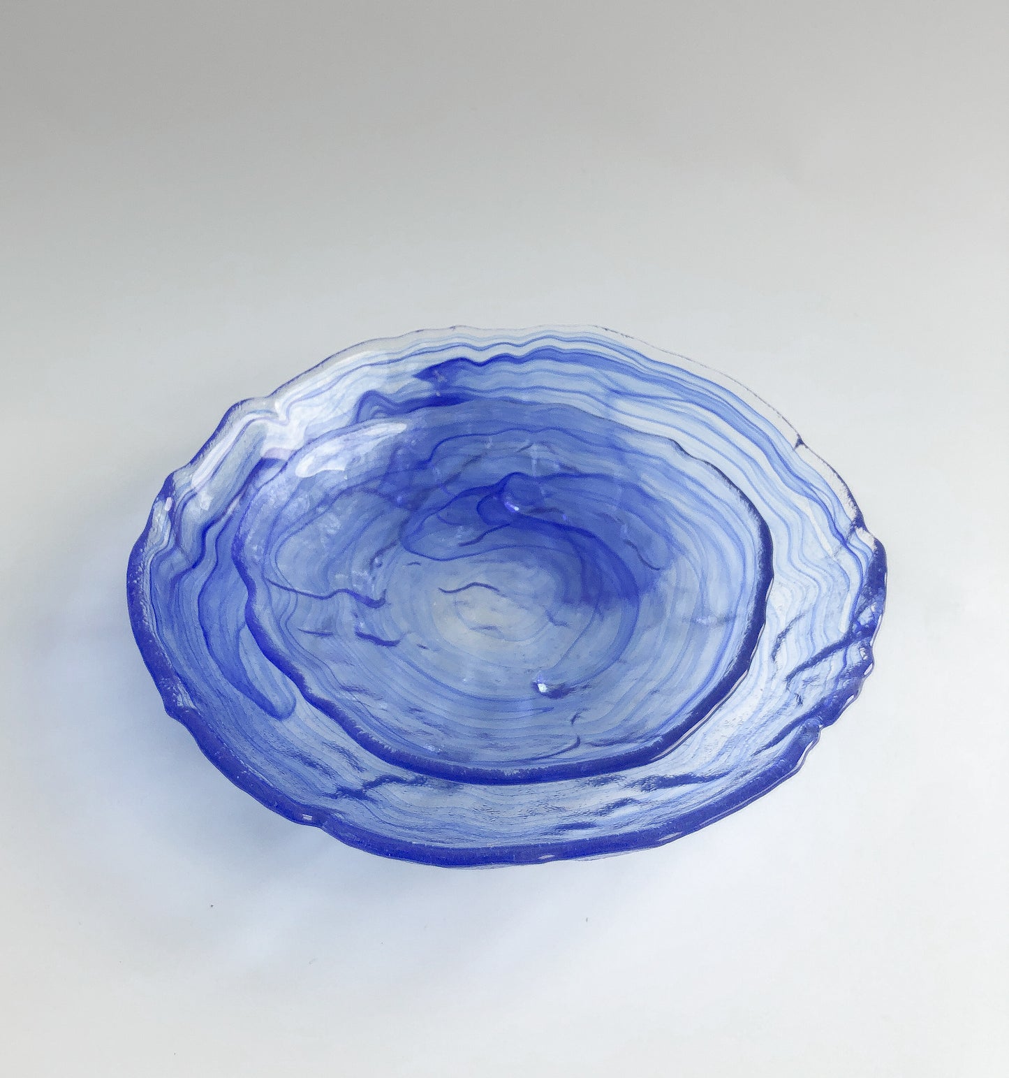 Cobalt Swirl Serving Plates by PROSE Tabletop