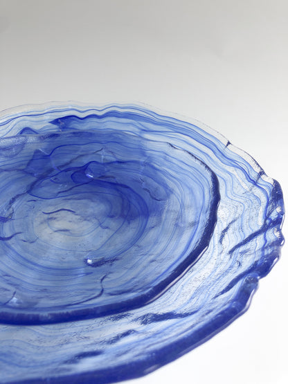 Cobalt Swirl Serving Plates by PROSE Tabletop