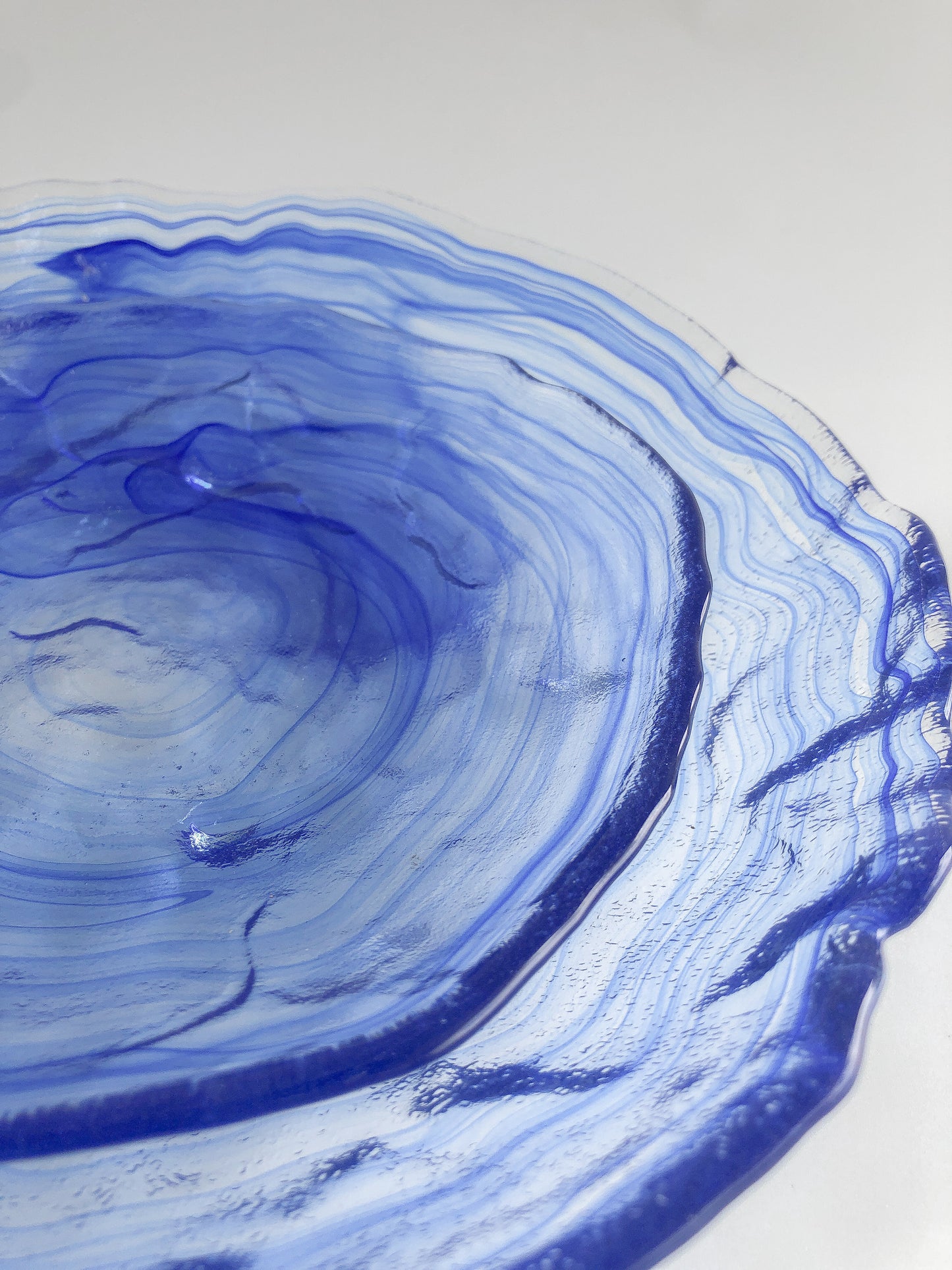 Cobalt Swirl Serving Plates by PROSE Tabletop